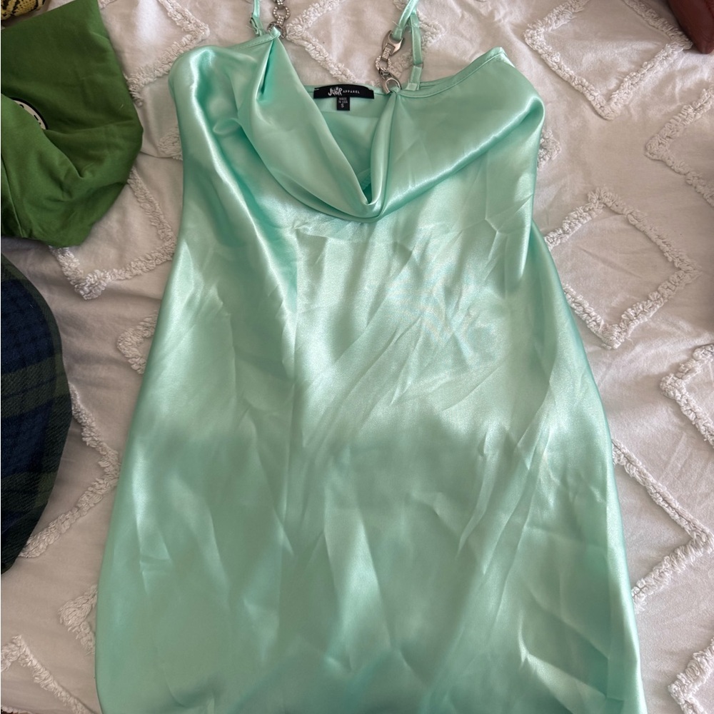 Jump Mint Green Satin Dress